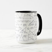 Mug Calculs mathématiques écrits illustrations (Devant droit)