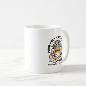 Mug Calculs Parfaits – Création de chat de maths drôle (Devant droit)