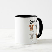 Mug Calculus Cute Funny Math Cow Artwork tendance (Devant droit)