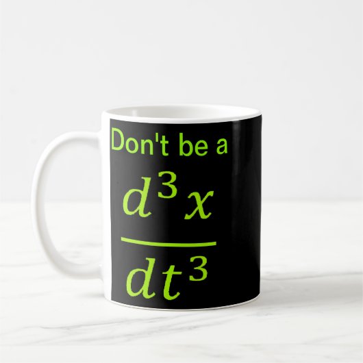 Mug Calculus Physics Joke  (Gauche)