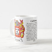 Mug Calderon, l'histoire, la signification et la crête (Devant gauche)