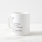 Mug Caleb name, Editable name, Custom name (Devant gauche)