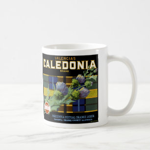 Mug Caledonia Orange Étiquette