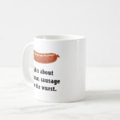 Mug Calembour allemand de saucisse (Devant gauche)