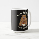 Mug Calembour de capybara drôle avec des spaghetti - P (Devant droit)