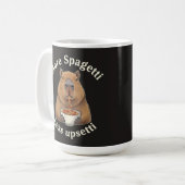 Mug Calembour de capybara drôle avec des spaghetti - P (Devant gauche)