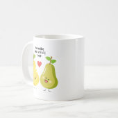 Mug Calembour drôle de fruit nous faisons la poire (Devant gauche)