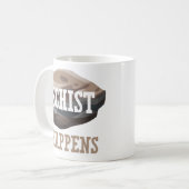 Mug Calembour drôle de géologie - le schiste se (Devant gauche)