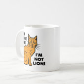 Mug Calembour drôle Kitty fin félin orange de chat (Devant gauche)