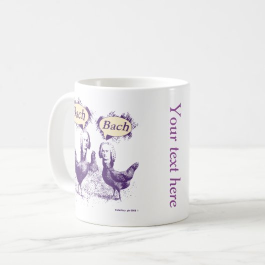 Mug Calembour pourpre de Bach de poulet (Devant gauche)