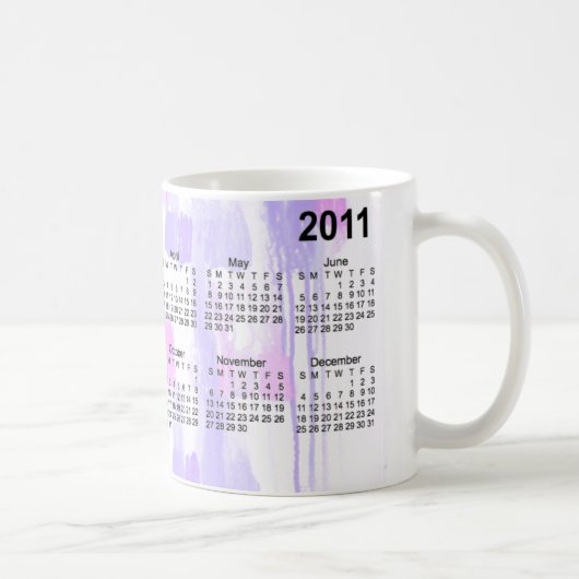 Mug Calendrier 2011 abstrait (Droite)