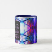 Mug Calendrier 2023 Artistique Miami Blue Neon par Jan (Centre)