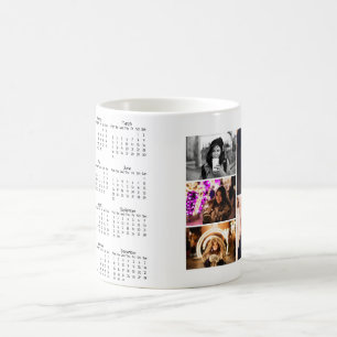 Mug Calendrier 2025 Collage de 5 Photos