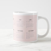 Mug Calendrier 2025 | Rose pastel doux | (Droite)