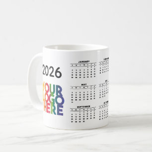 Mug Calendrier 2026 Business Logo Corporate Office Cad