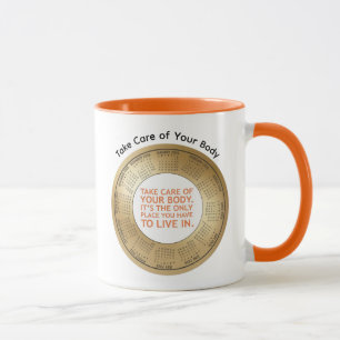 Mug Calendrier 2026 Citation Prenez Soin de Votre Corp