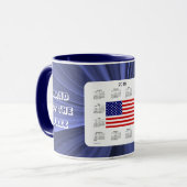 Mug Calendrier de drapeau des 2019 Etats-Unis par la (Devant gauche)