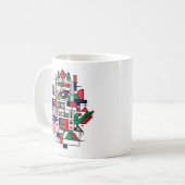 Mug Calendrier de football 2026 USA, Canada, Mexique (Devant gauche)