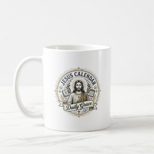 Mug Calendrier de Jésus Grâce quotidienne Calendrier d (Gauche)