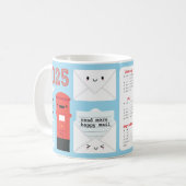 Mug Calendrier de Kawaii Happy Mail 2025 (Devant gauche)