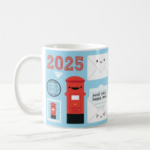 Mug Calendrier de Kawaii Happy Mail 2025