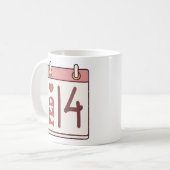 Mug Calendrier de la Saint-Valentin (Devant gauche)