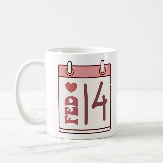 Mug Calendrier de la Saint-Valentin (Gauche)