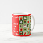 Mug Calendrier de l'Avent miniature de Noël (Devant droit)