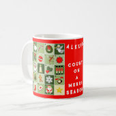 Mug Calendrier de l'Avent miniature de Noël (Devant gauche)