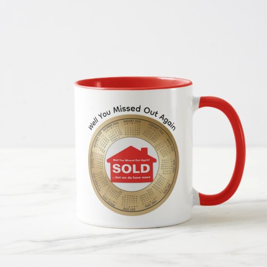 Mug Calendrier de l'immobilier 2026 Café (Droite)