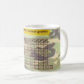 Mug calendrier de minuterie courte (Devant droit)