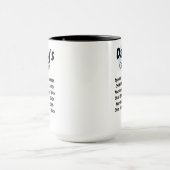 Mug Calendrier de papa - 6 Dates vitales pour tout le  (Centre)