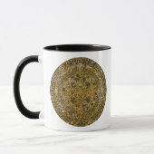 Mug Calendrier de pierre solaire aztèque vieilli (Gauche)