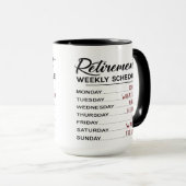 Mug Calendrier de retraite .... (Devant droit)