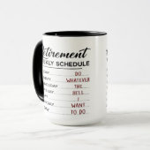 Mug Calendrier de retraite .... (Devant gauche)