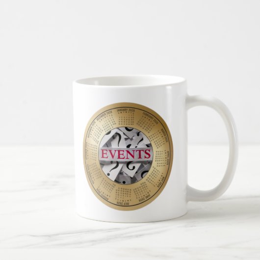 Mug Calendrier des événements 2026 Café (Droite)