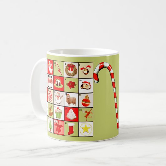 Mug Calendrier des mini-avents de Noël (Devant gauche)