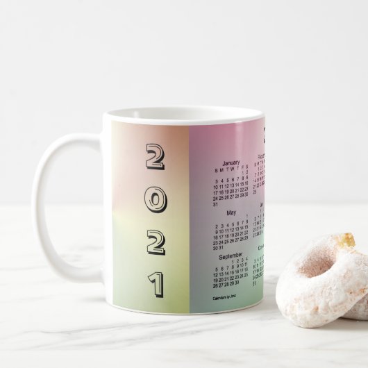 Mug Calendrier du café San Telmo Shimmer 2021 par Janz (Avec donut)