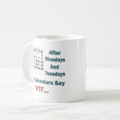 Mug Calendrier grossier complètement (Devant gauche)