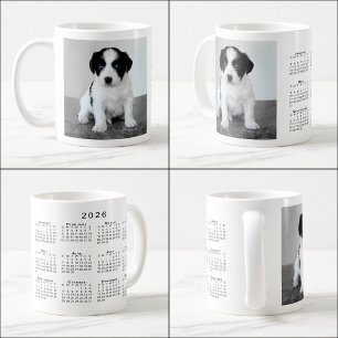 Mug Calendrier personnalisé Photo pour animaux de comp