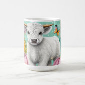 Mug Calf Highland au milieu des Citrouilles d'automne (Centre)