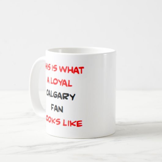Mug calgary fan, loyal (Devant gauche)