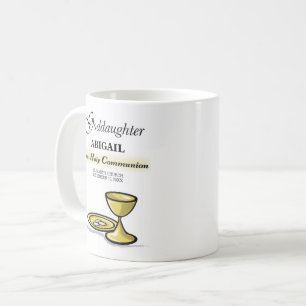 Mug Calice de première communion de filleule personnal