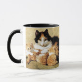 Mug Calico Cat & ses chatons par Henriette Ronner-Knip (Gauche)