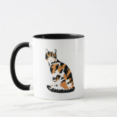 Mug Calico chat assis (Gauche)