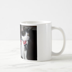 Mug Calico Chat Portant De L'Écharpe De Fêtes Musique