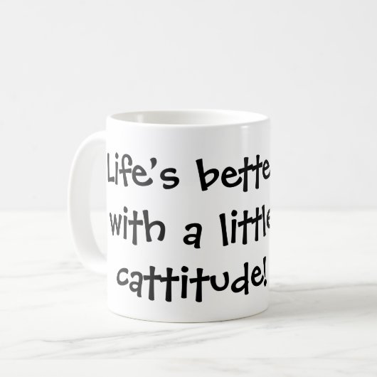 Mug Calico Kitten Whimsical avec attitude (Devant gauche)