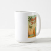 Mug California Dreamin’ Retro 1970s Travel Design (Devant droit)