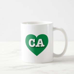 Mug California Green Heart - J'aime CA