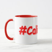 Mug "#California" Joli Design. Commandez dès maintenan (Gauche)